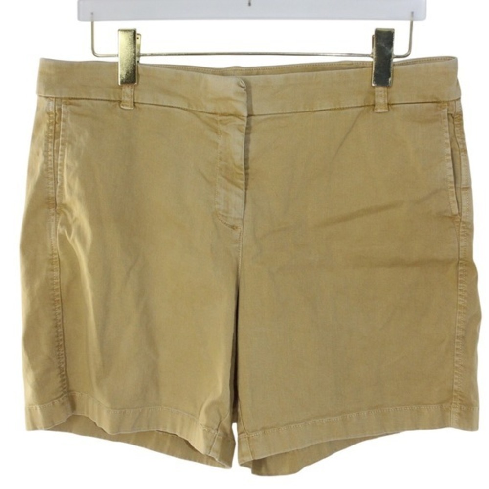 J.Crew Chino Shorts Stretch Cotton Size 14 Khaki Tan